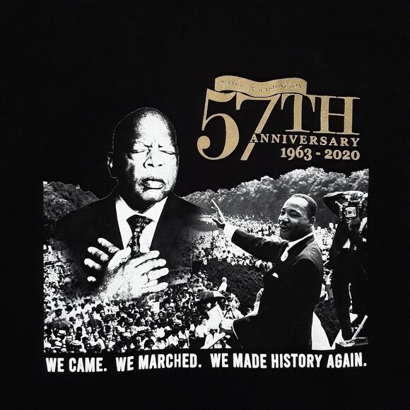 John Lewis 57th Anniversary March on Washington BLM Civil Rights Tshirt 3XL XXXL - Picture 1 of 8